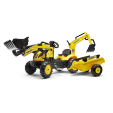 Детский трактор на педалях Falk 2076N Komatsu желтый